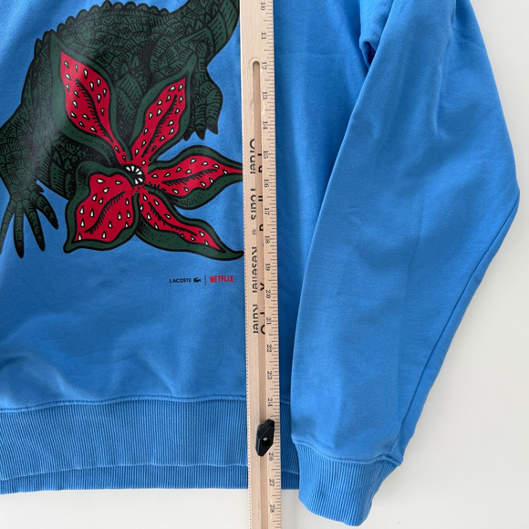 Stranger Things x Lacoste Sweatsuit Mens 4 Medium Blue Sweatshirt Joggers Set - Picture 12 of 15